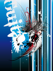 grunge urban vector illustration © chispas