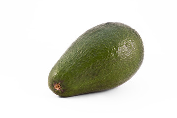 single avacado isolated on white