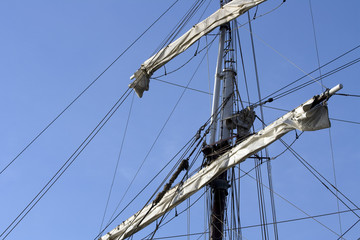 Close up of a sail