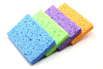 Colorful Sponges in a Row
