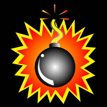 bomb vector illustration