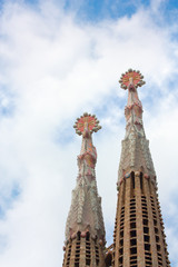 Sagrada familia towers (vertical)
