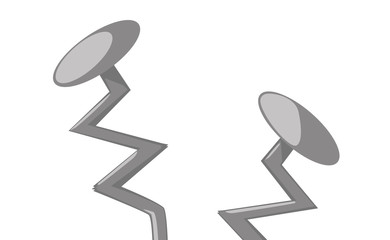 Bent Nails Vector