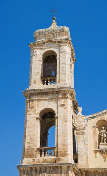Belltower Purgatory Church. Palo del Colle. Apulia.