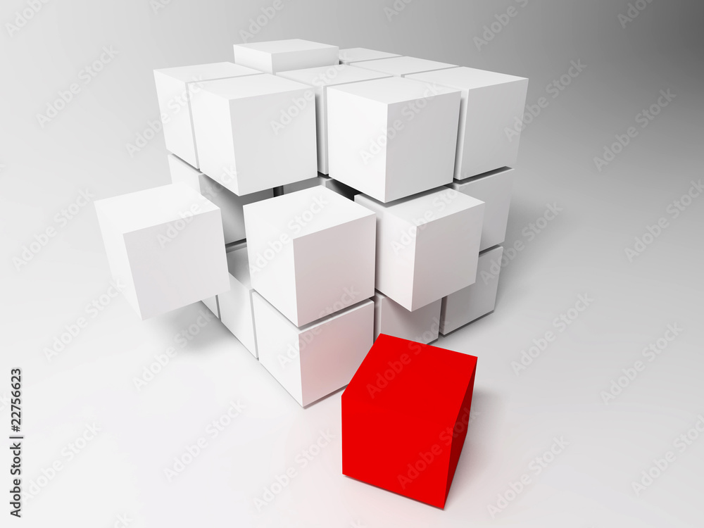 Poster cubes. abstract background