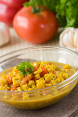 Kokosmilch Mais Curry