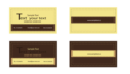 Visiting card Color Mocca