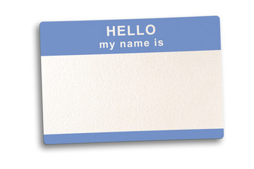Name Tag with clipping Path