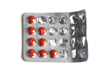 Set of red pills
