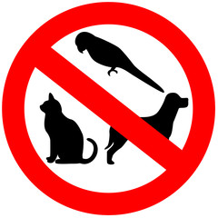 No animals sign