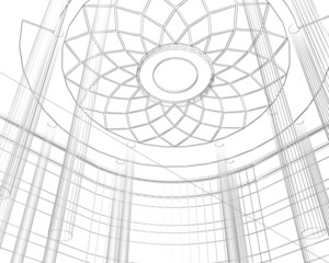 architettura wireframe