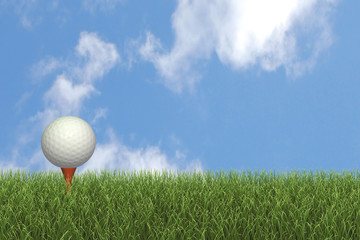 Golf Ball on Tee