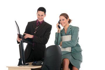 Businesspeople office