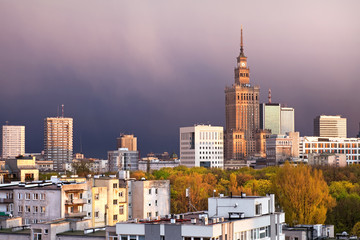 City Of Warsaw Downtown Skyline In Poland © Artur Bogacki
