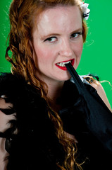 Fototapeta premium Redhead Glamour