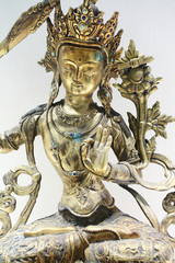 Obraz premium Ancient Buddhist antiques exhibits