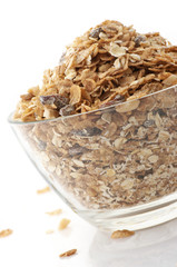 Muesli in bowl