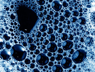 close-up colorful foam background