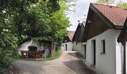 Fototapeta na wymiar wine cellars in Pottenhofen