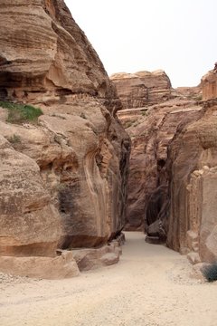 Cave at the city of Petra in Jordania