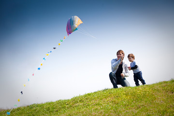 flying a kite