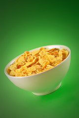 bowl with cornflakes