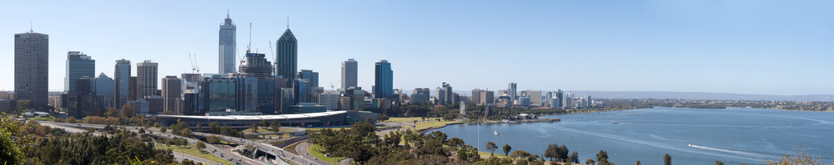 Fototapeta na wymiar Perth Highway Panorama
