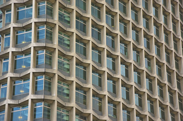 skyscraper windows in central London