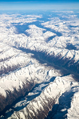 Alpy - widok z samolotu