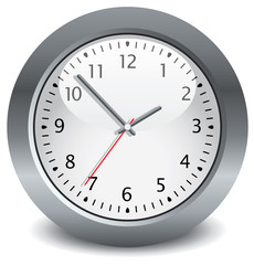 vector gray clock