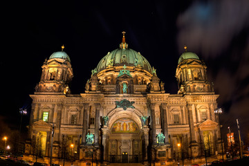 Fototapeta na wymiar Night view on Berliner Dome, Germany