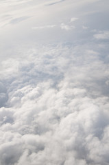 nuvole bianche dall'aereo