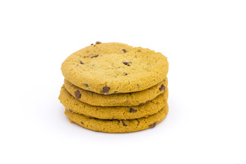 stack of chocolate chip cookies