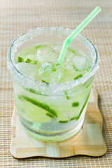 Drink with a lemon