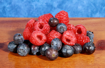 lamponi e mirtilli