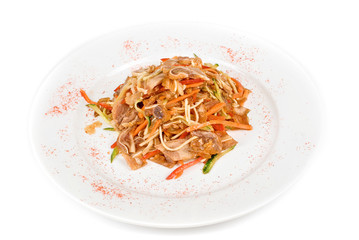 Salad with pig ear with celery
