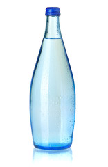 Glass bottle of soda water