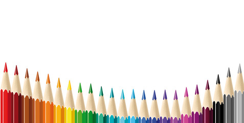 crayons de couleur en bois - 22791022
