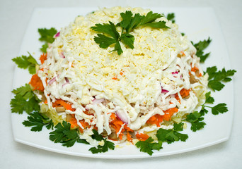 chicken salad with cheese