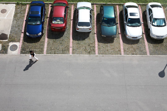 parking of small model cars .