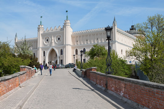 Fototapeta Royal castle and Museum in the city of Lublin. Poland.