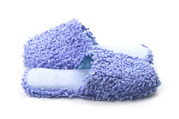 blue slippers