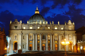 Fototapeta na wymiar Bazylika Świętego Piotra w Rzymie