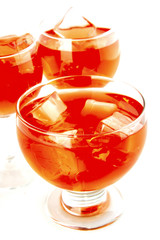 wine and crystal ice