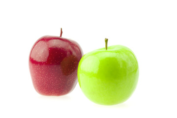 apples isolated on white