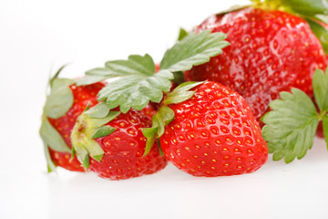 red strawberries