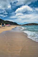 Coast in Saint Maarten Island, Dutch Antilles