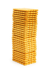 Tasty cookies isolated on the white background