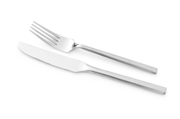 Table utensils isolated on the white background