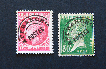 Timbres pasteur et Cérès